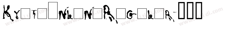 KyotoInlineRegular字体转换