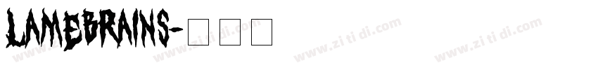 LAMEBRAINS字体转换