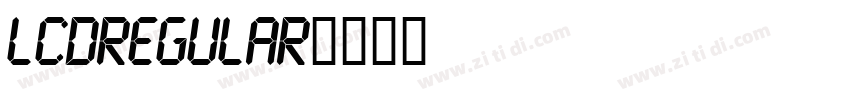 LCDRegular字体转换