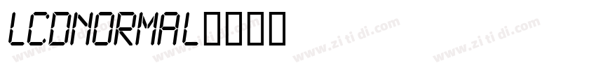 LCDNormal字体转换