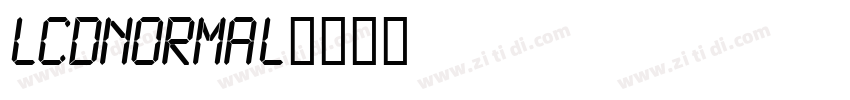 LCDNormal字体转换