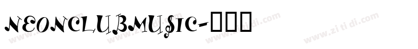 NEONCLUBMUSIC字体转换