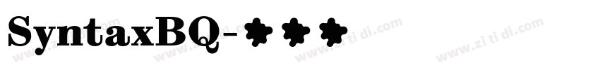 SyntaxBQ字体转换 SyntaxBQ字体转换
