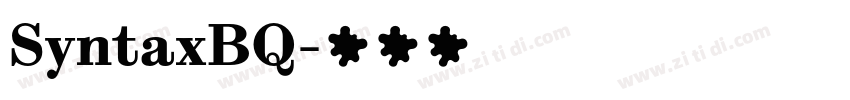 SyntaxBQ字体转换 SyntaxBQ字体转换