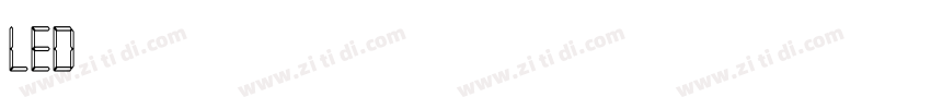 LED数字字体字体转换