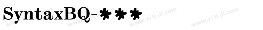 SyntaxBQ字体转换 SyntaxBQ字体转换