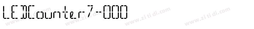 LEDCounter7字体转换