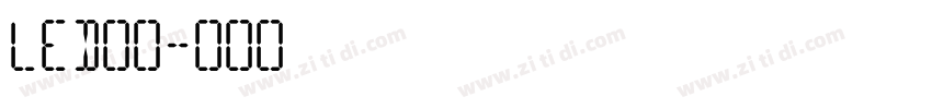 LED字体字体转换