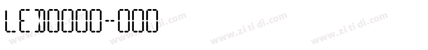 LED数字字体字体转换