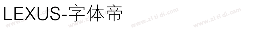 LEXUS字体转换