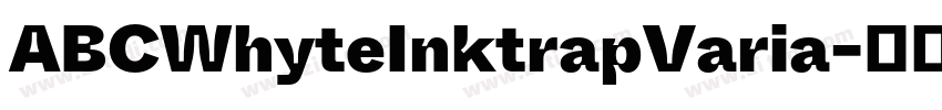 ABCWhyteInktrapVaria字体转换