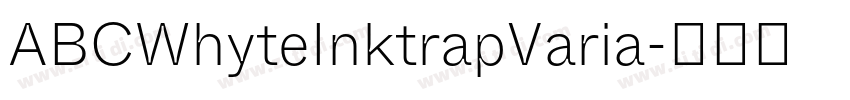 ABCWhyteInktrapVaria字体转换