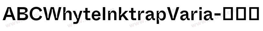 ABCWhyteInktrapVaria字体转换