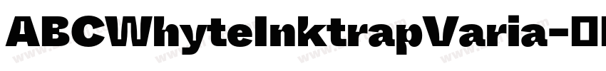 ABCWhyteInktrapVaria字体转换