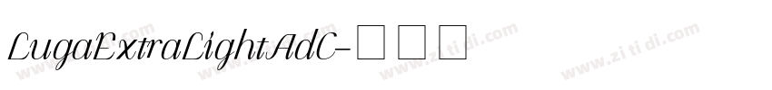 LugaExtraLightAdC字体转换