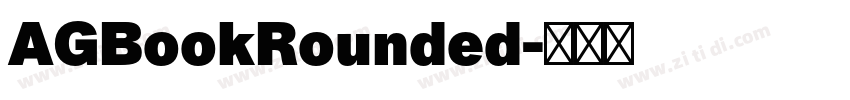 AGBookRounded字体转换