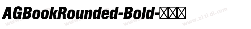 AGBookRounded-Bold字体转换