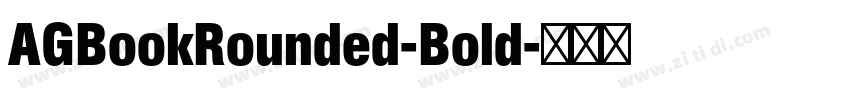 AGBookRounded-Bold字体转换