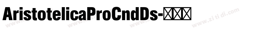 AristotelicaProCndDs字体转换
