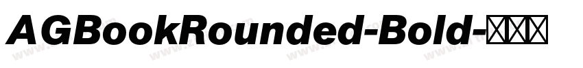 AGBookRounded-Bold字体转换