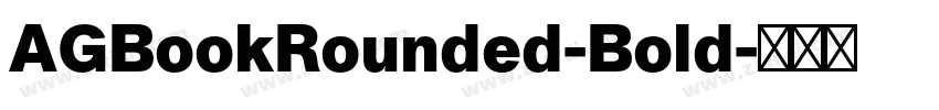 AGBookRounded-Bold字体转换