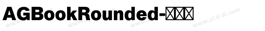 AGBookRounded字体转换