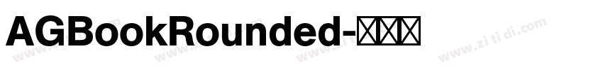 AGBookRounded字体转换