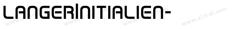 LangerInitialien字体转换