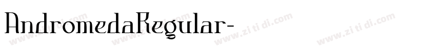 AndromedaRegular字体转换
