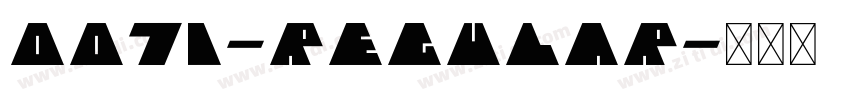 0071-Regular字体转换 0071-Regular字体转换