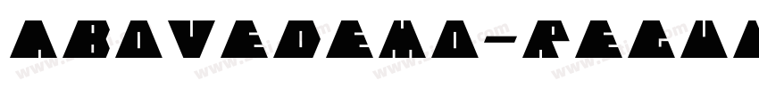AboveDEMO-Regular字体转换