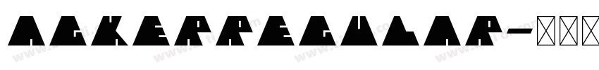 AgkerRegular字体转换