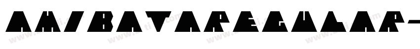 AmibataRegular字体转换