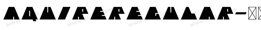 AquireRegular字体转换
