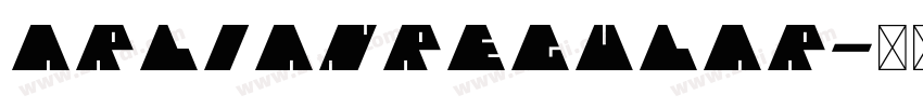 ArlianRegular字体转换