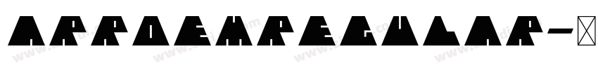 ArroemRegular字体转换