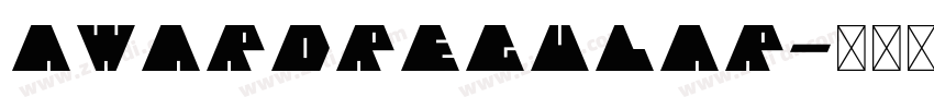 AwardRegular字体转换