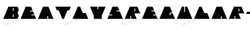 BeatlysRegular字体转换