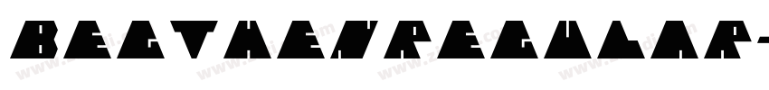 BegthenRegular字体转换