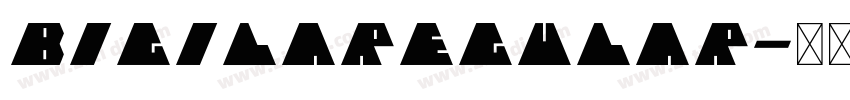 BigilaRegular字体转换