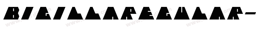 BigillaRegular字体转换