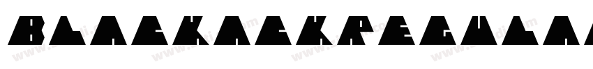 BlackackRegular字体转换