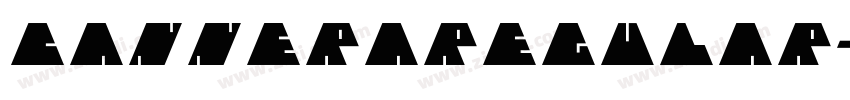 CANNERARegular字体转换