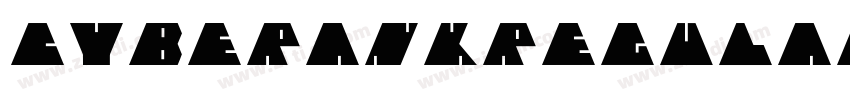 CyberankRegular字体转换