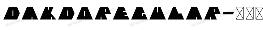 DAKDORegular字体转换