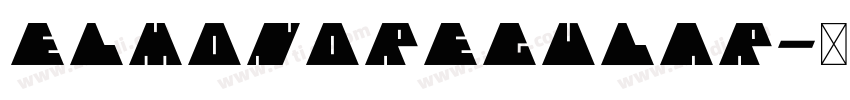 ElmonoRegular字体转换