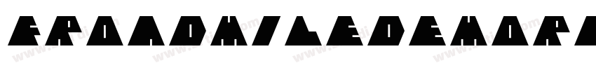 FroadmileDEMORegular字体转换