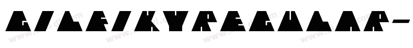 GilfikyRegular字体转换
