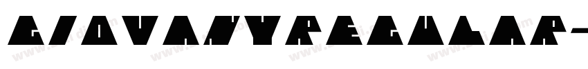 GiovanyRegular字体转换