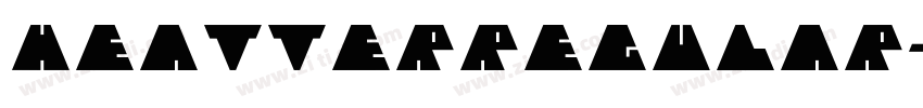 HeatterRegular字体转换